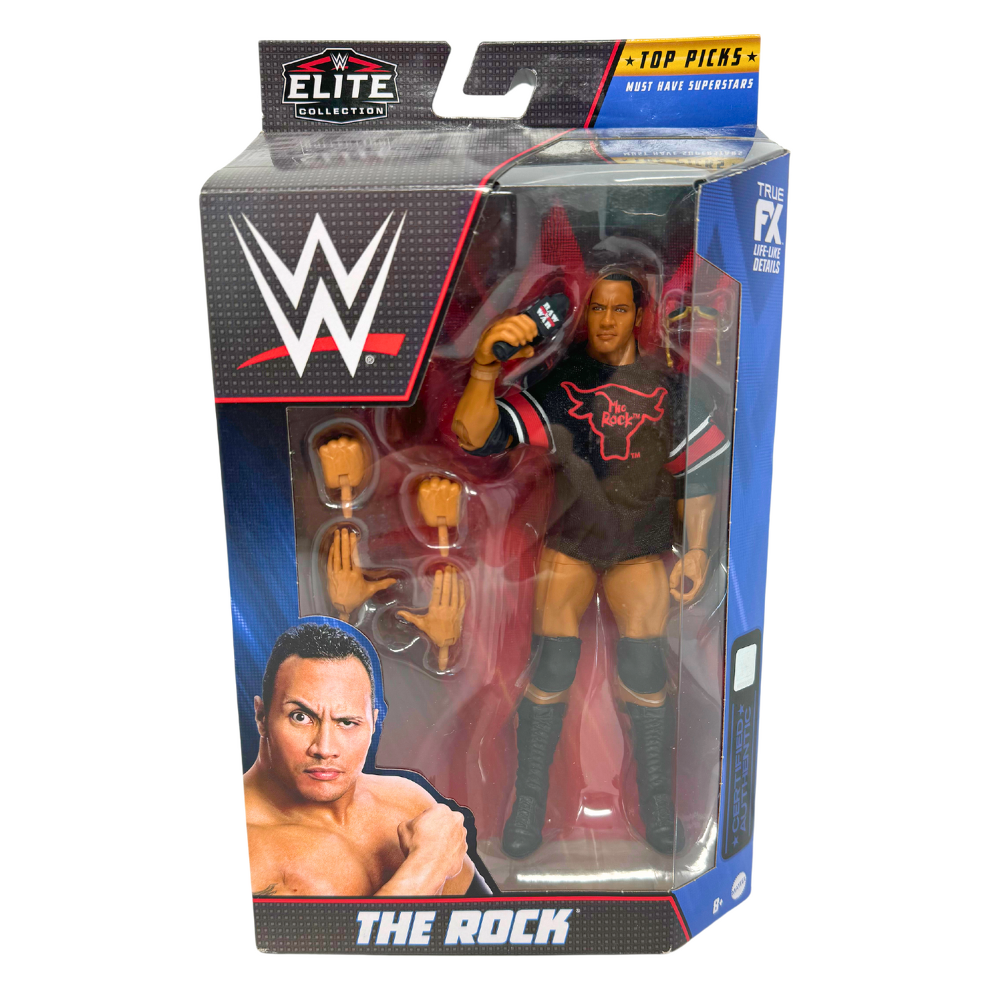 WWE The Rock Elite Collection Top Picks Series Wrestling Action Figure Mattel