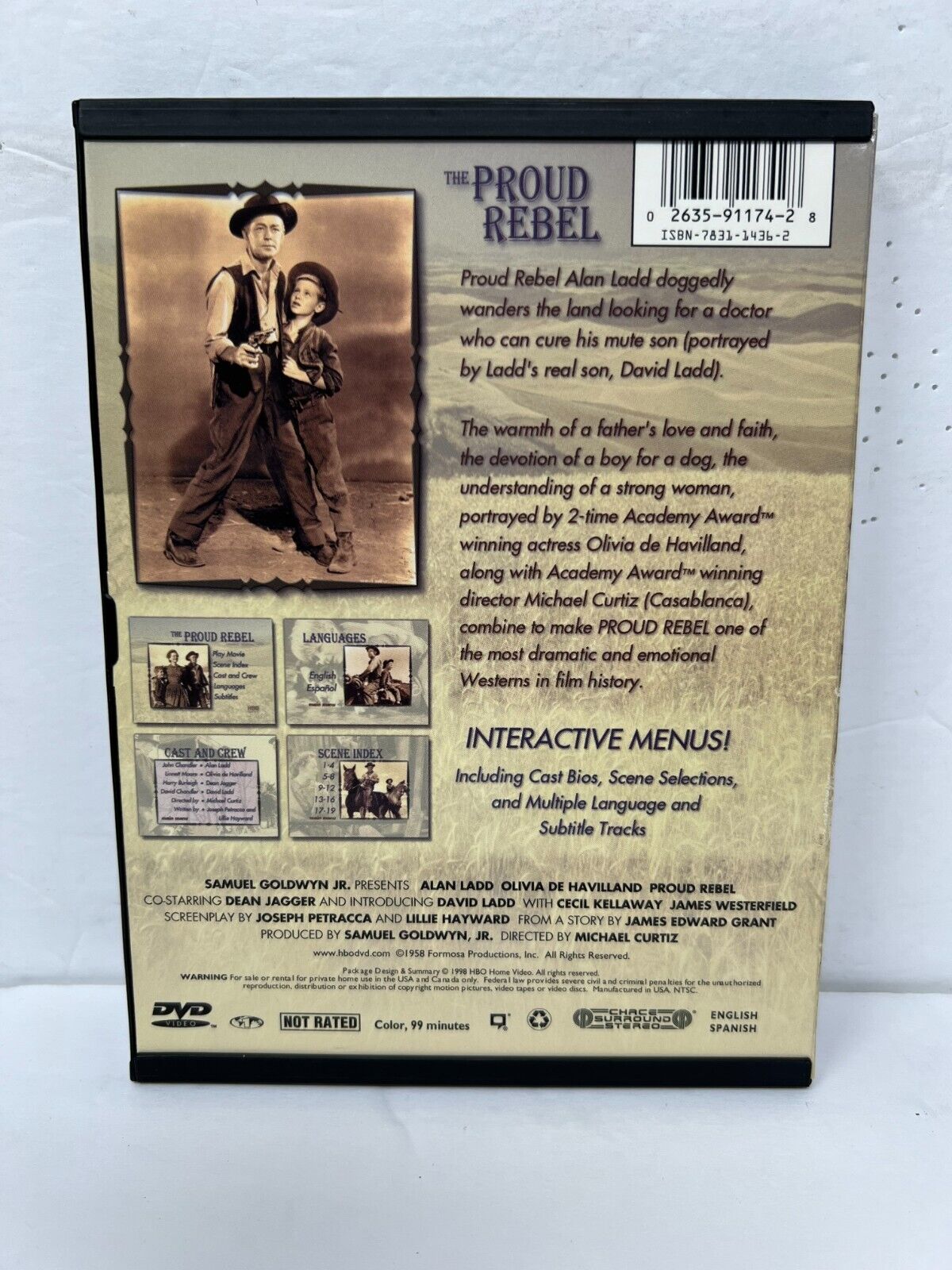 The Proud Rebel (DVD) Western Good Condition!!!