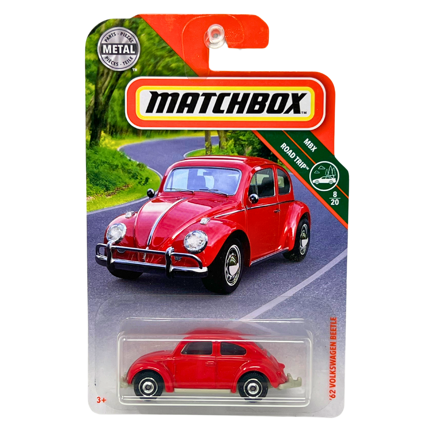 Matchbox MBX Road Trip 1962 Volkswagen Beetle 1:64 Diecast