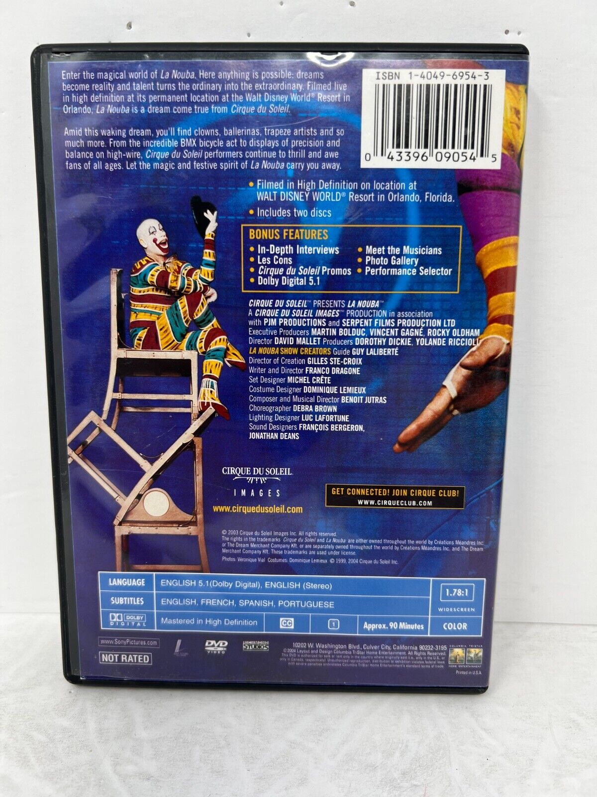 Cirque du Soleil La Nouba (DVD) Music