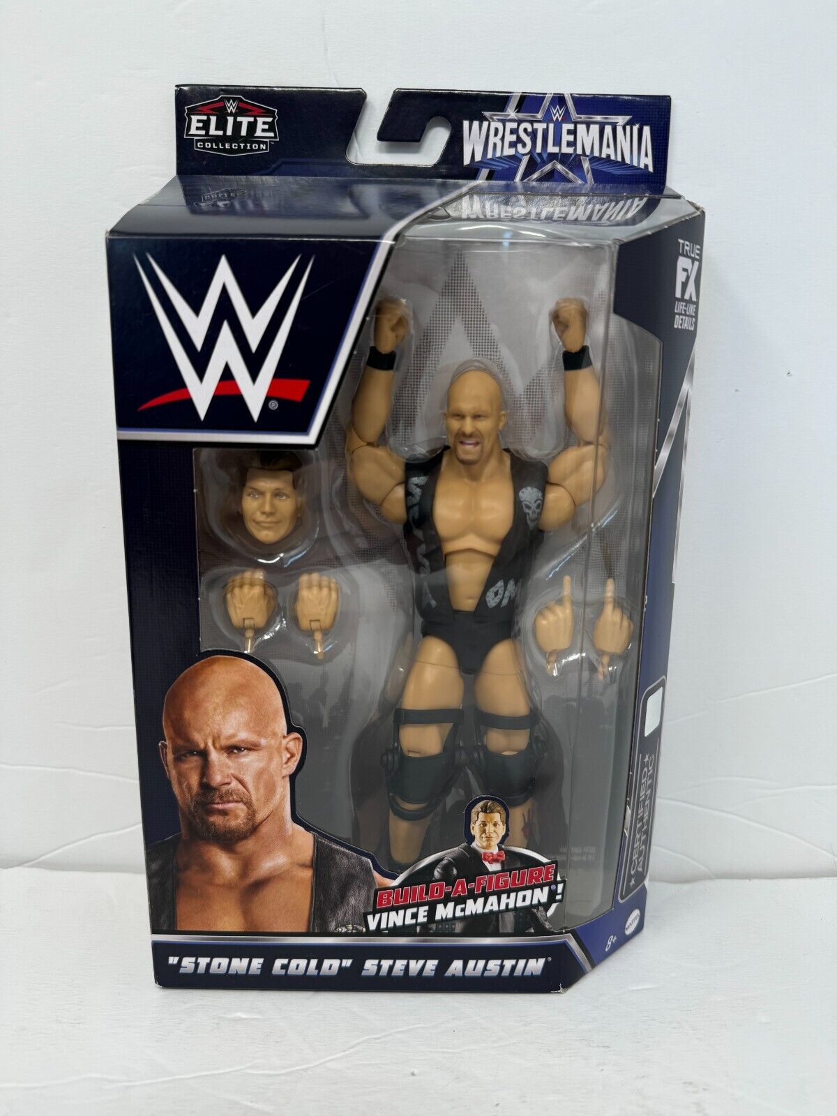 WWE Stone Cold Steve Austin Elite Collection WrestleMania Action Figure Mattel