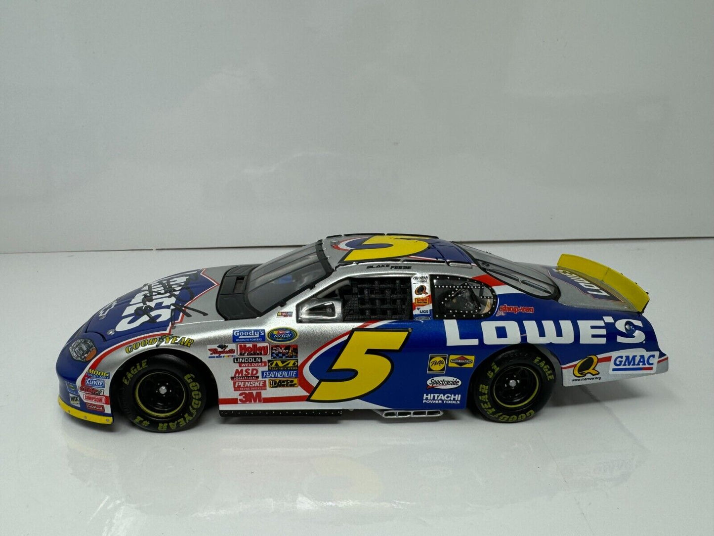 Action Nascar #5 Blake Feese Lowe's 2005 Monte Carlo AUTOGRAPHED 1:24 Diecast