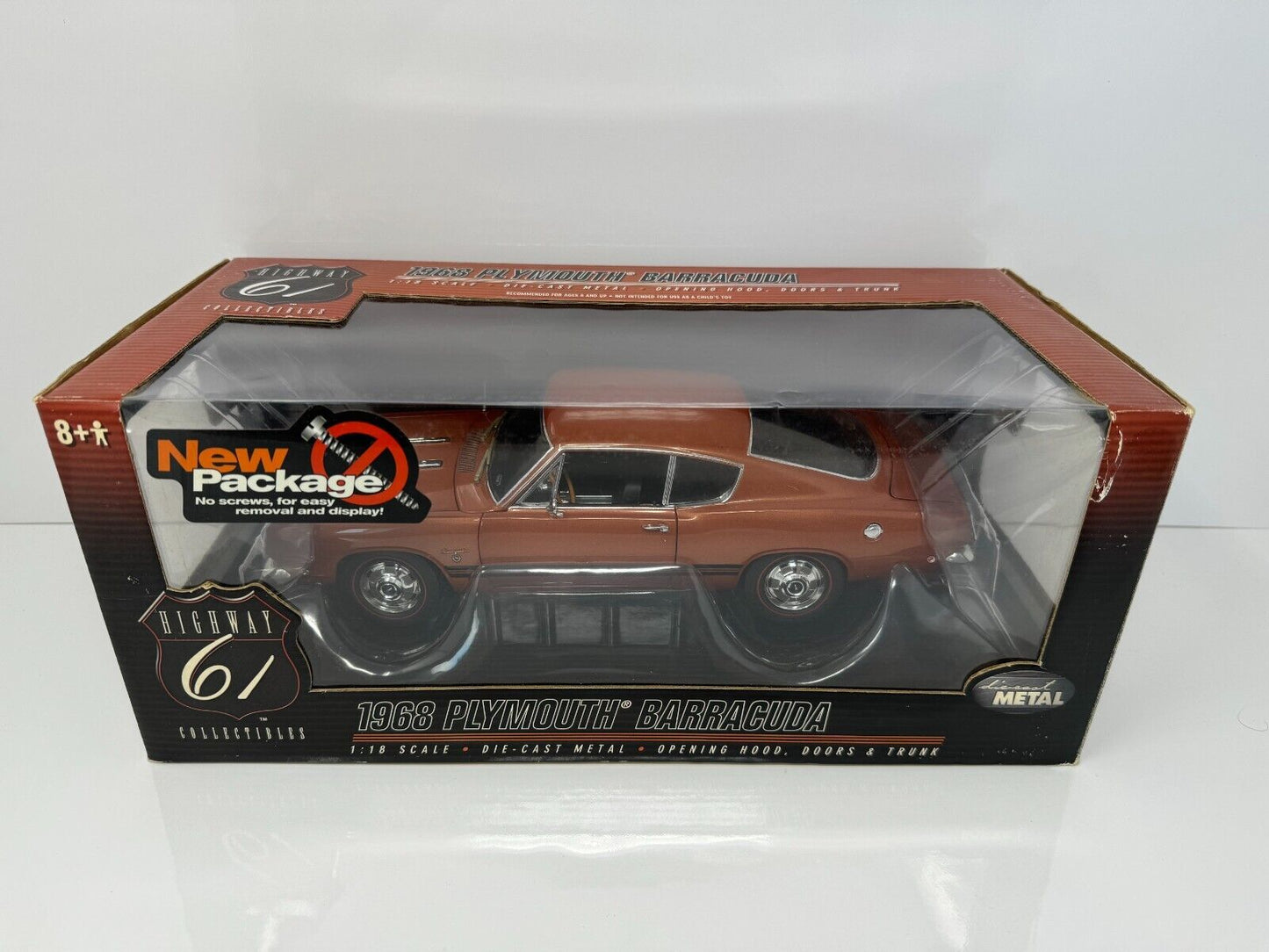 Highway 61 1968 Plymouth Barracuda 1:18 Diecast