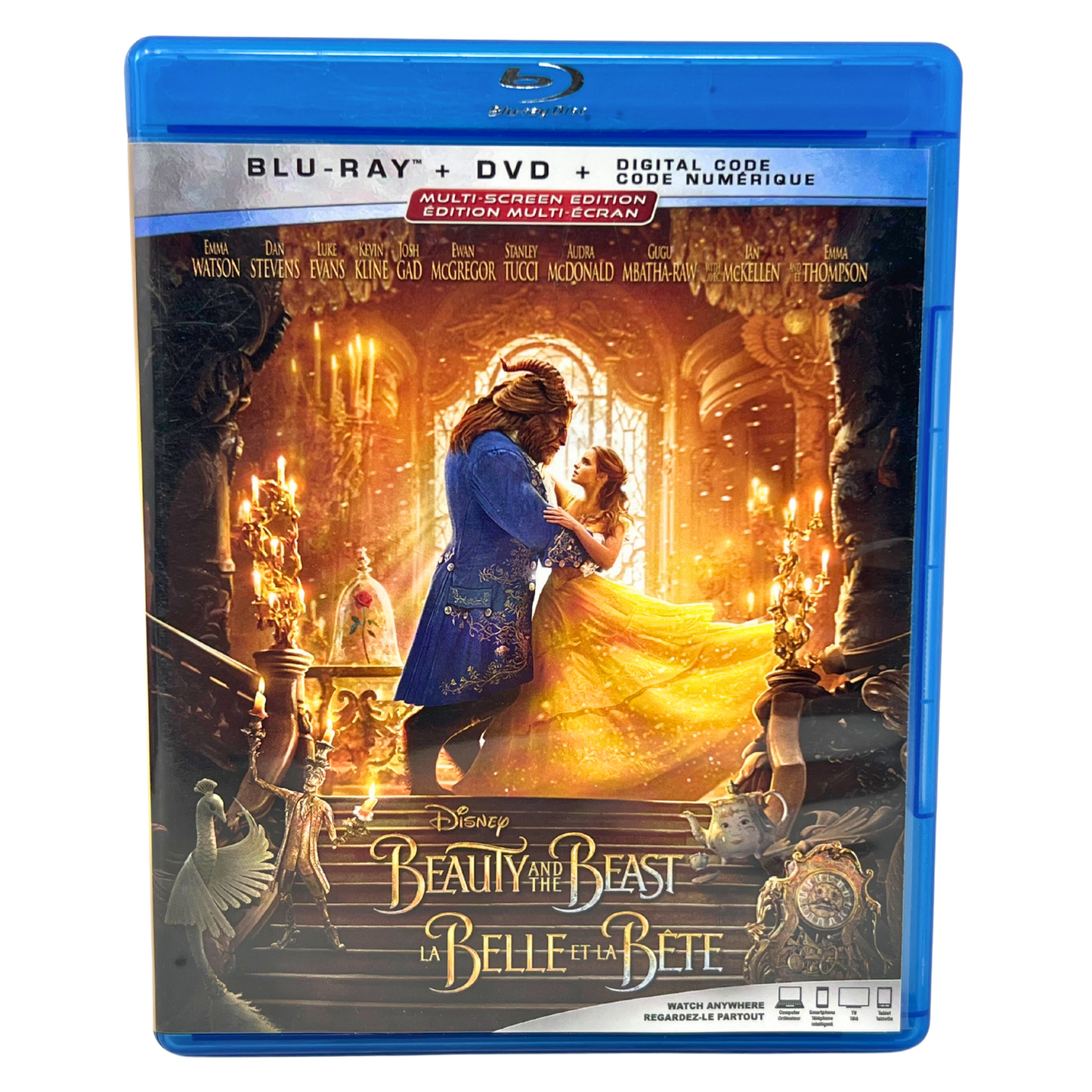 Disney Beauty and the Beast Live Action (Blu-ray) Good Condition!!!