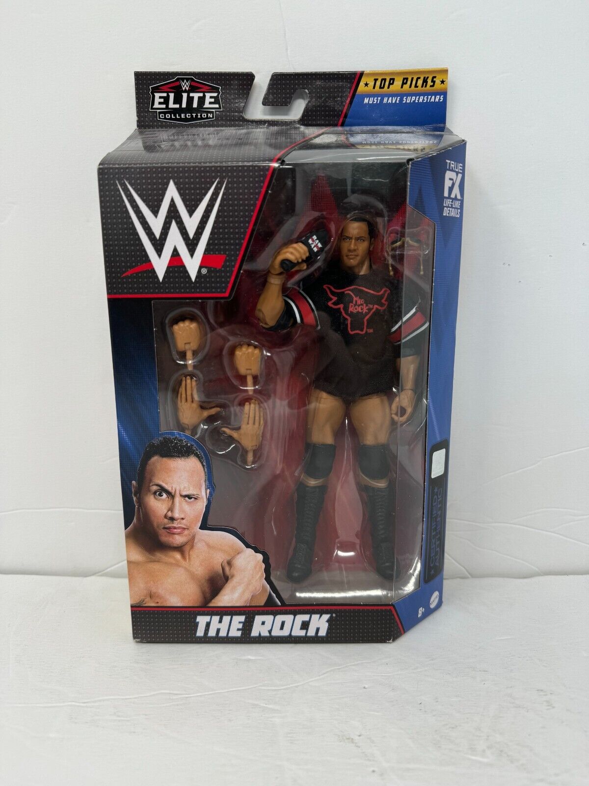 WWE The Rock Elite Collection Top Picks Series Wrestling Action Figure Mattel