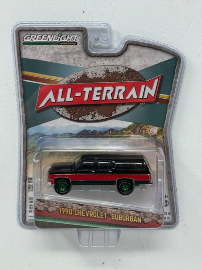 Greenlight All Terrain 1990 Chevrolet Suburban CHASE Green Machine 1:64 Diecast