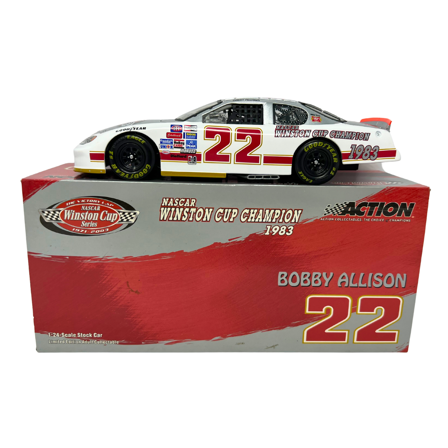 Action Nascar Bobby Allison Victory Lap 1983 Champion GM Dealers 1:24 Diecast