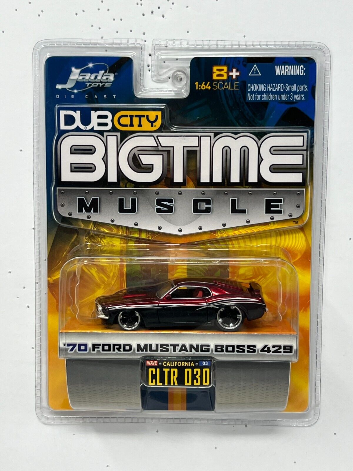 Jada Dub City Bigtime Muscle 1970 Ford Mustang Boss 429 1:64 Diecast Red Black