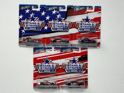 Hot Wheels 2024 Stars & Stripes Exclusives 1:64 Diecast Set of 5