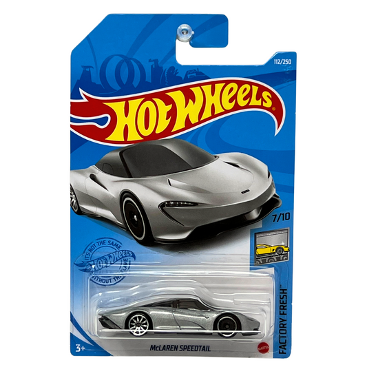 Hot Wheels Factory Fresh McLaren Speedtail Grey 1:64 Diecast Version 2