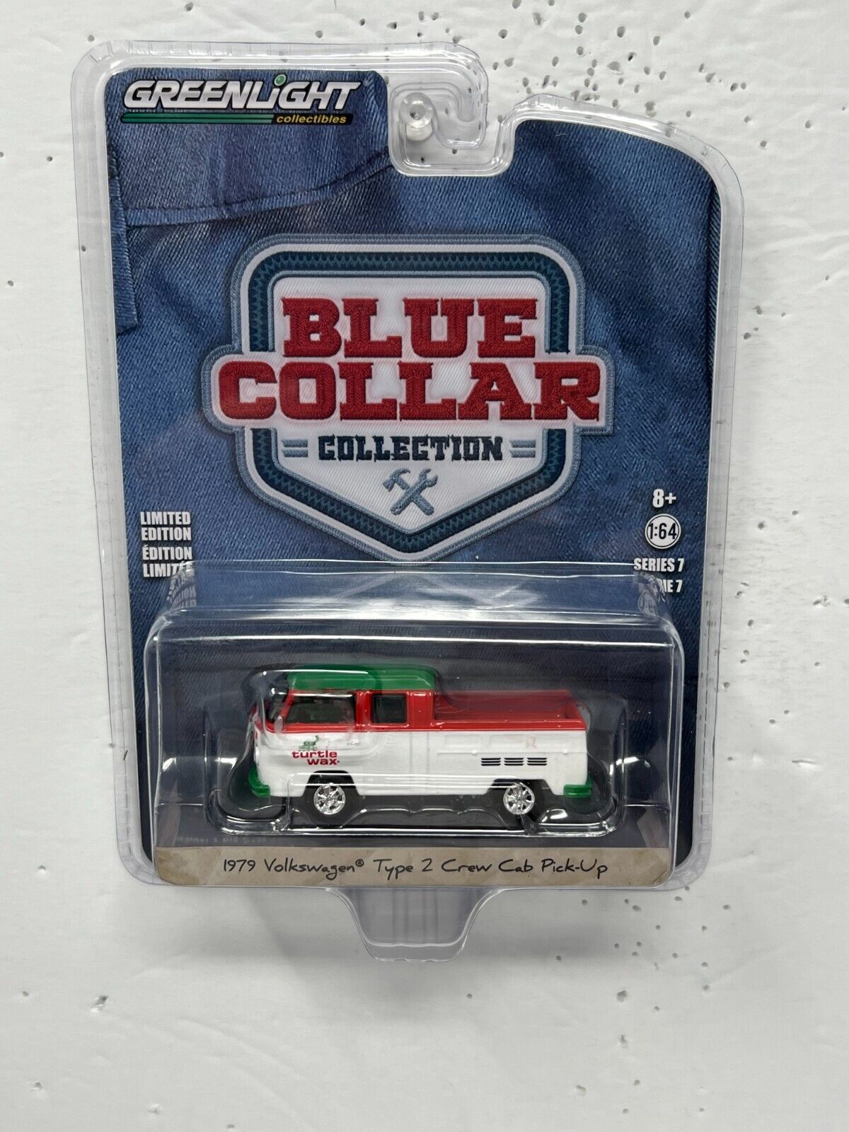 Greenlight Blue Collar 1979 Volkswagen Type 2 Crew Cab Pick-Up 1:64 Diecast