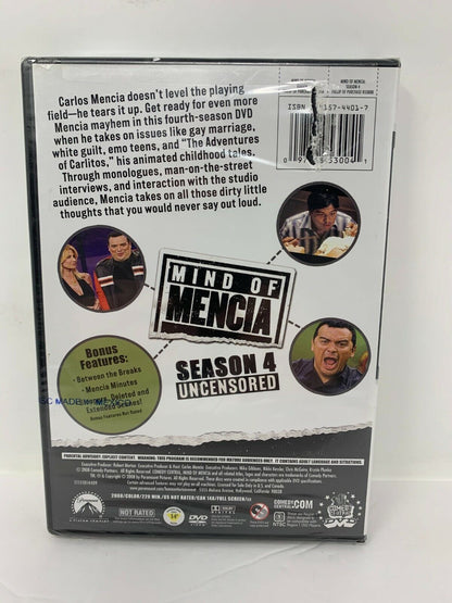 Mind of Mencia Uncensored Season 4 (DVD, 2008) TV Series Boxset Sealed!!!