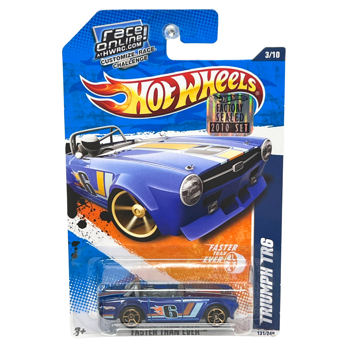 Hot Wheels Faster Than Ever Triumph TR6 1:64 Diecast Factory Sealed