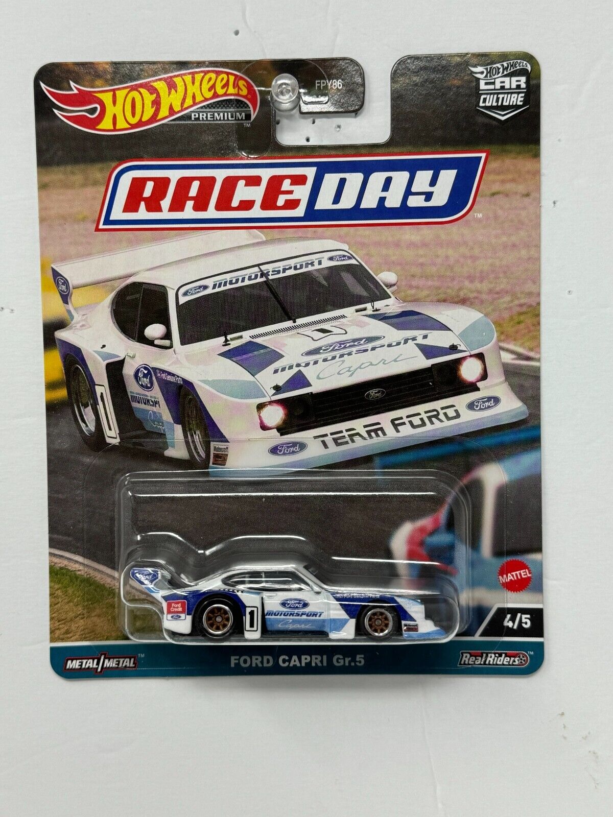 Hot Wheels Premium Race Day Ford Capri Gr.5 1:64 Diecast