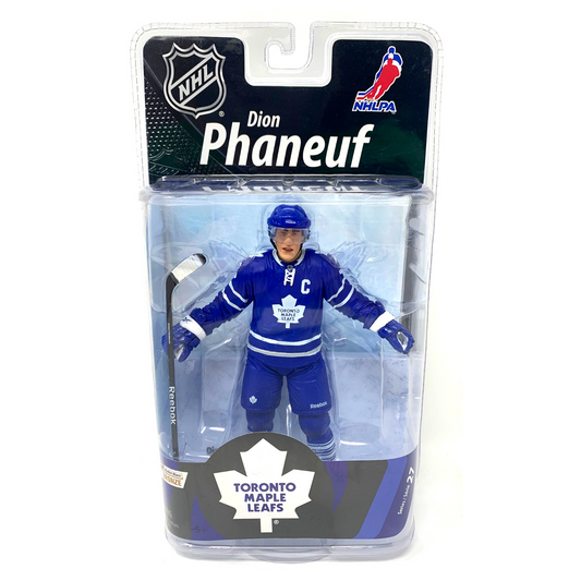 Mcfarlane NHL Dion Phaneuf Toronto Maple Leafs Blue Jersey Series 27 Figure