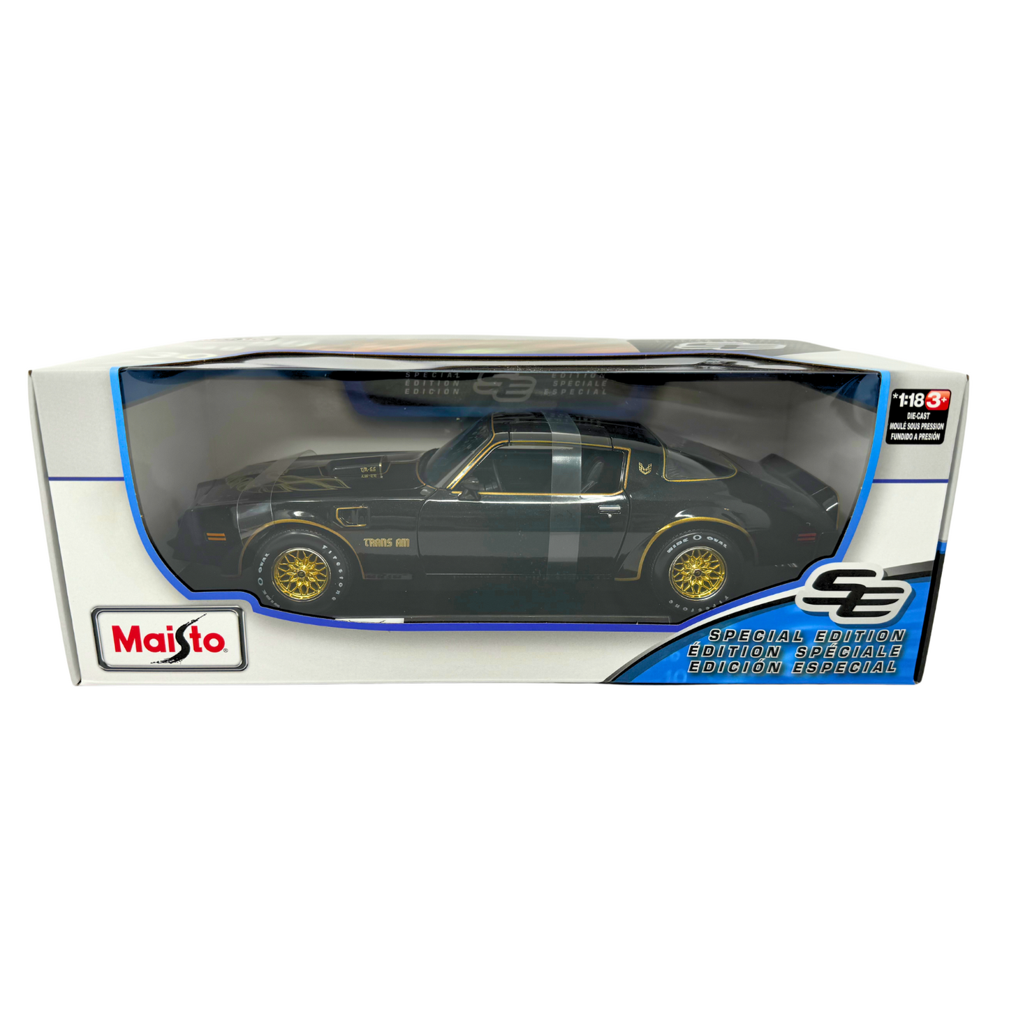 Maisto 1978 Pontiac Firebird Trans AM Special Edition 1:18 Diecast Black Color