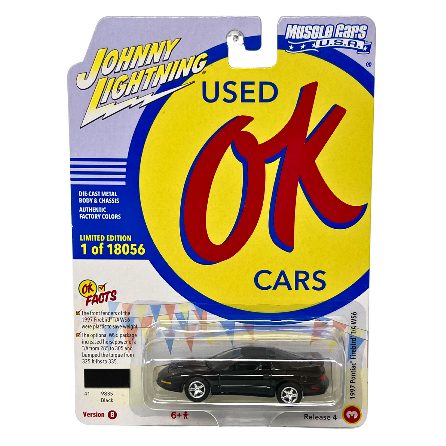 Johnny Lightning Used OK Cars 1997 Pontiac Firebird TA 1:64 Diecast