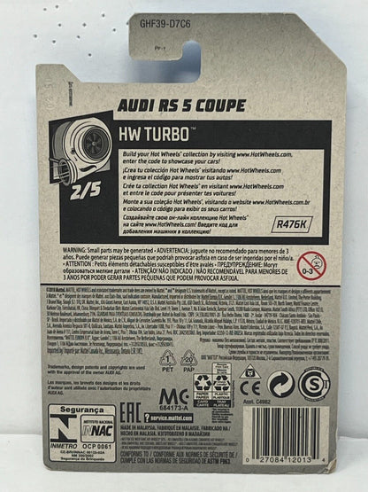 Hot Wheels Turbo Audi RS 5 Coupe 1:64 Diecast