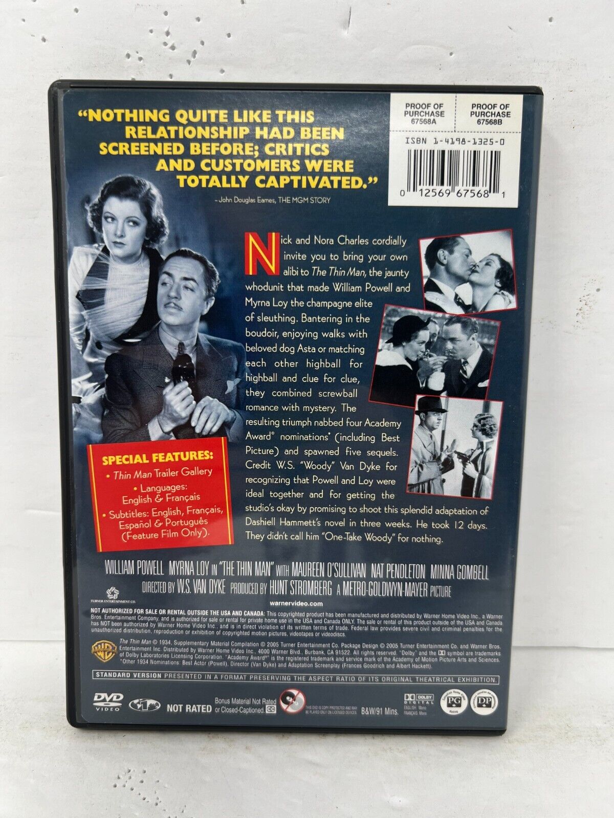 Thin Man: The Complete Collection (DVD) Boxset Good Condition!!!