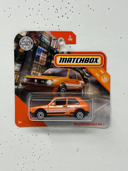 Matchbox MBX City Volkswagen Golf MK 1 1:64 Diecast Short Card