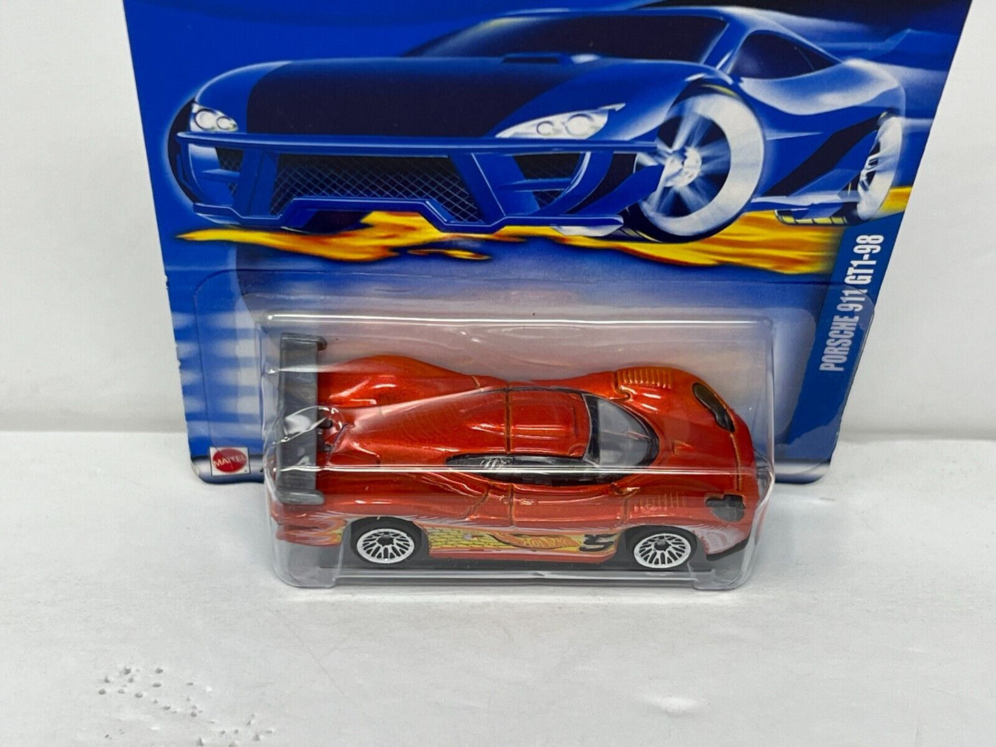 Hot Wheels Porsche 911 GT1-98 Orange 1:64 Diecast