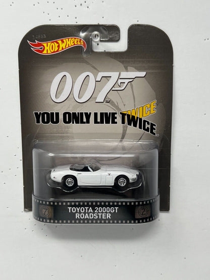 Hot Wheels Retro Entertainment 007 Toyota 2000GT Roadster 1:64 Diecast