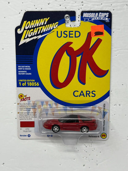 Johnny Lightning Used OK Cars 1997 Pontiac Firebird TA 1:64 Diecast Version A