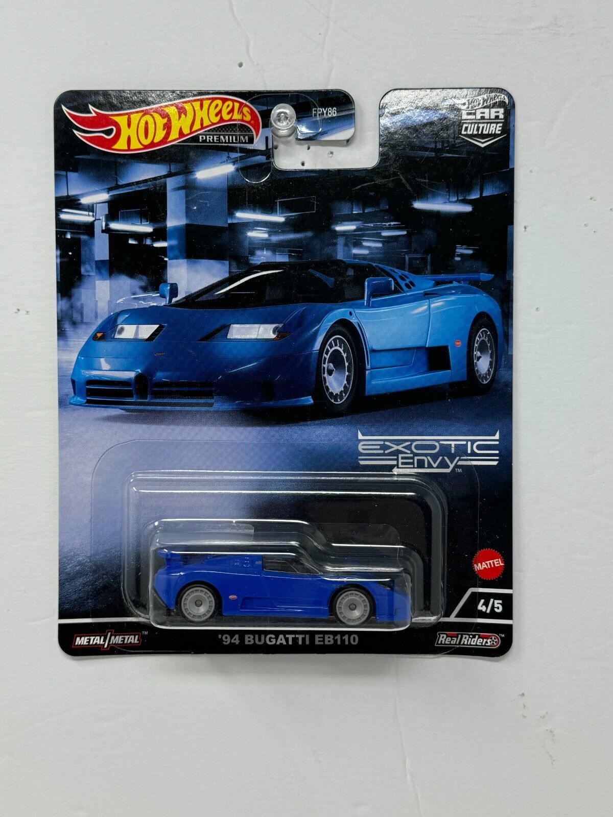 Hot Wheels Premium Exotic Envy 1994 Bugatti EB110 1:64 Diecast