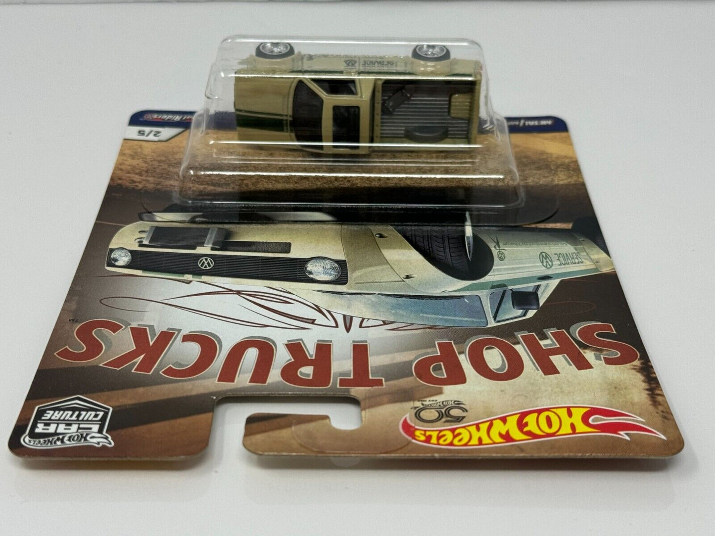 Hot Wheels Premium Shop Trucks Volkswagen Caddy 1:64 Diecast 50th Anniversary