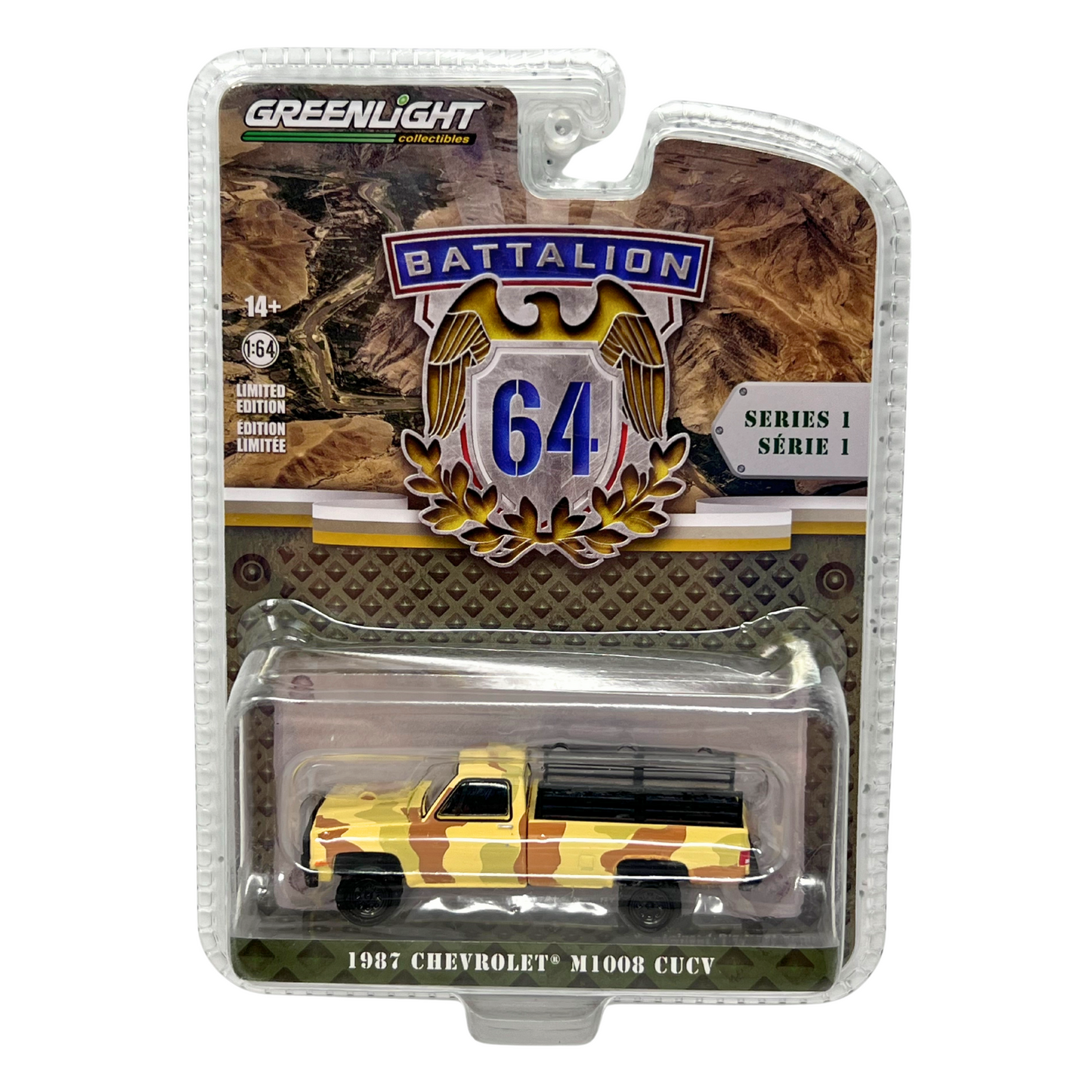 Greenlight Battalion 64 1987 Chevrolet M1008 CUCV 1:64 Diecast V2