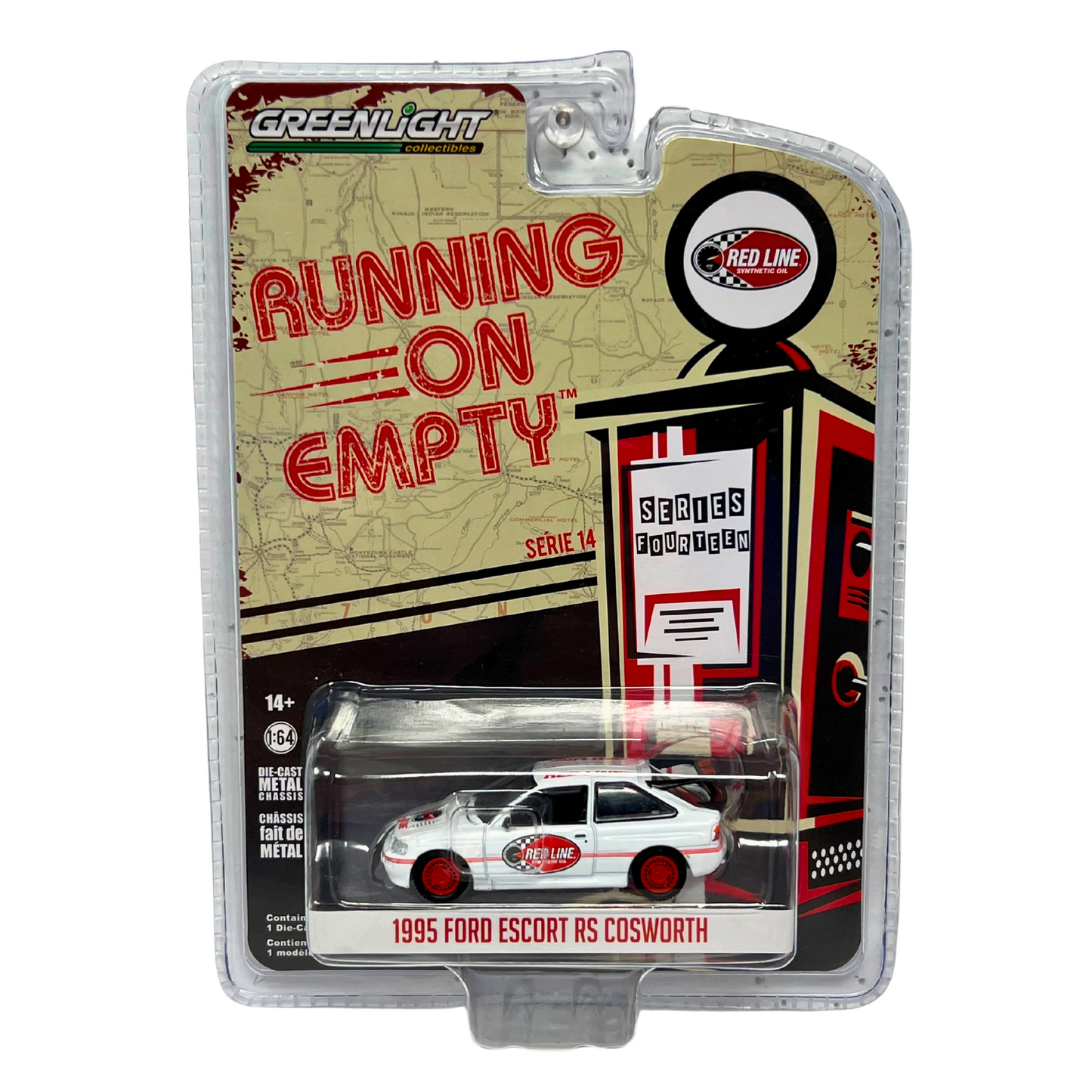 Greenlight Running on Empty 1995 Ford Escort RS Cosworth 1:64 Diecast