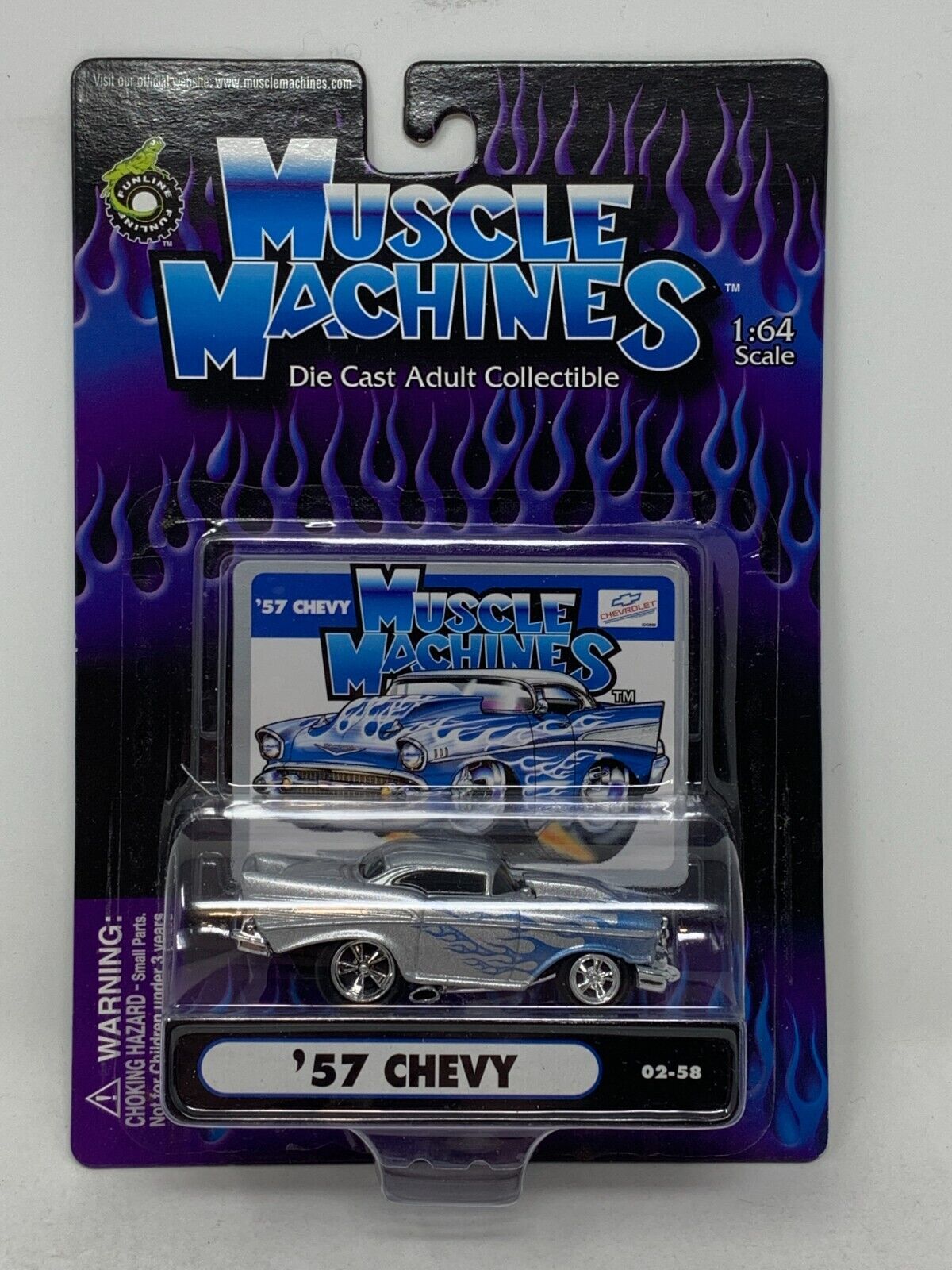 Muscle Machines '57 Chevy 1:64 Diecast