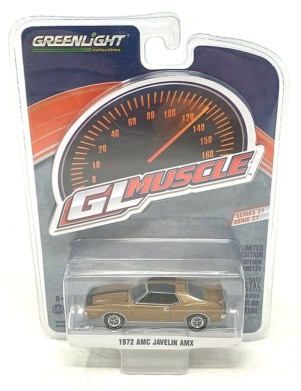 Greenlight 1972 AMC Javelin AMX GL Muscle (Series 21) 1:64 Diecast