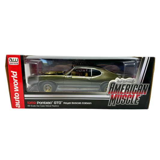 Auto World American Muscle 1969 Pontiac GTO Royal Bobcat 1:18 Diecast