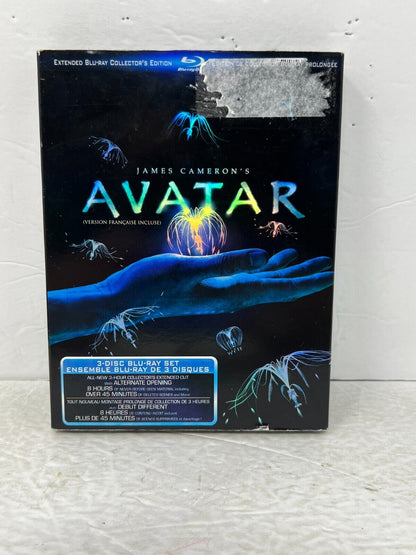 Avatar (Blu-ray) 3-Disc Collectors Set Fantasy Good Condition!!!