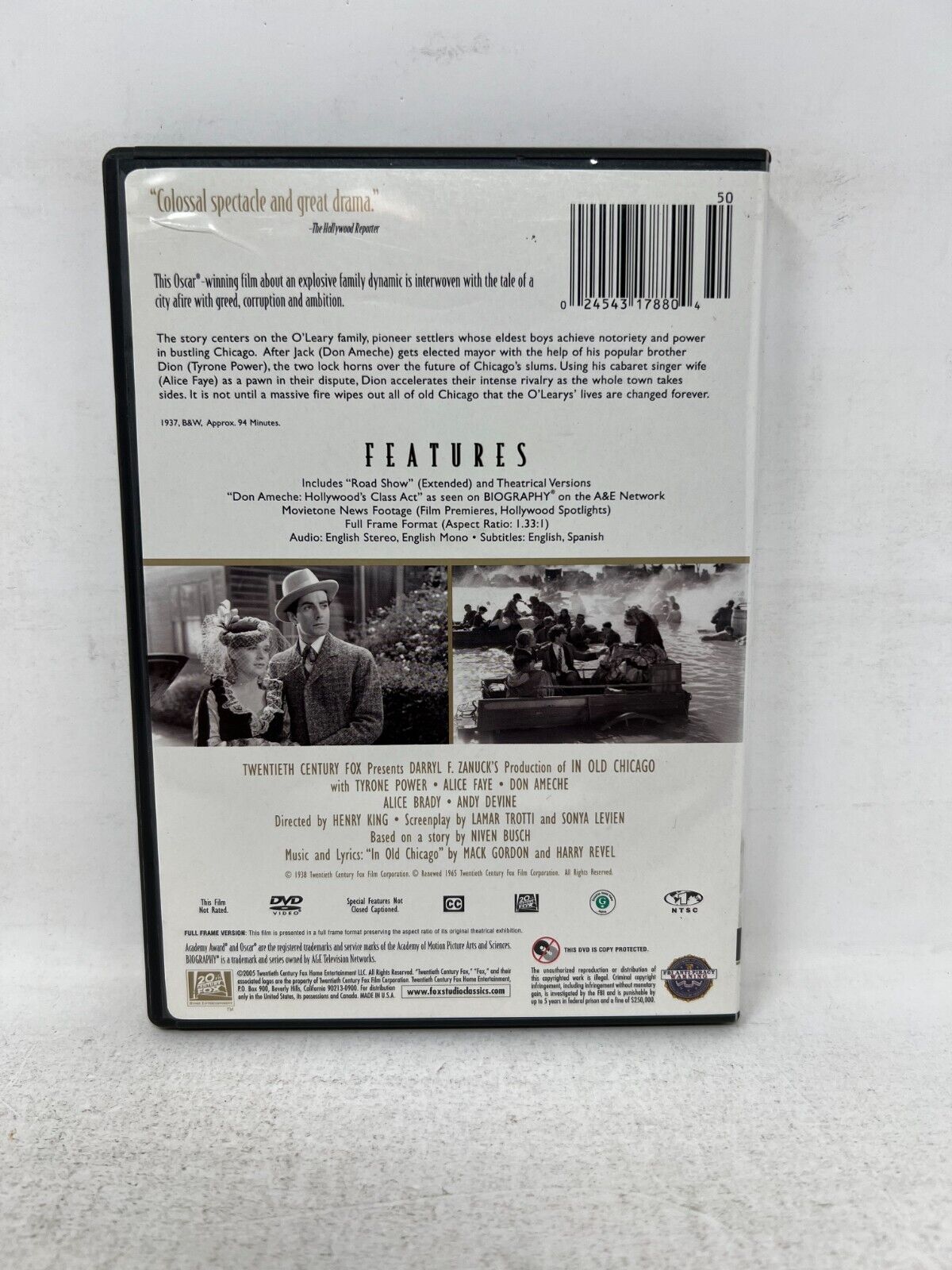 In Old Chicago (DVD) Music Drama Good Condition!!!