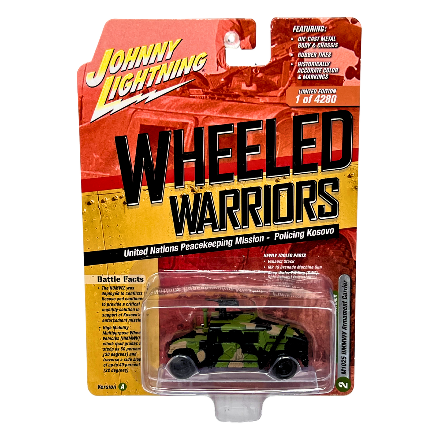 Johnny Lightning Wheeled Warriors M1025 HMMWV Armament Carrier 1:64 Diecast V. A