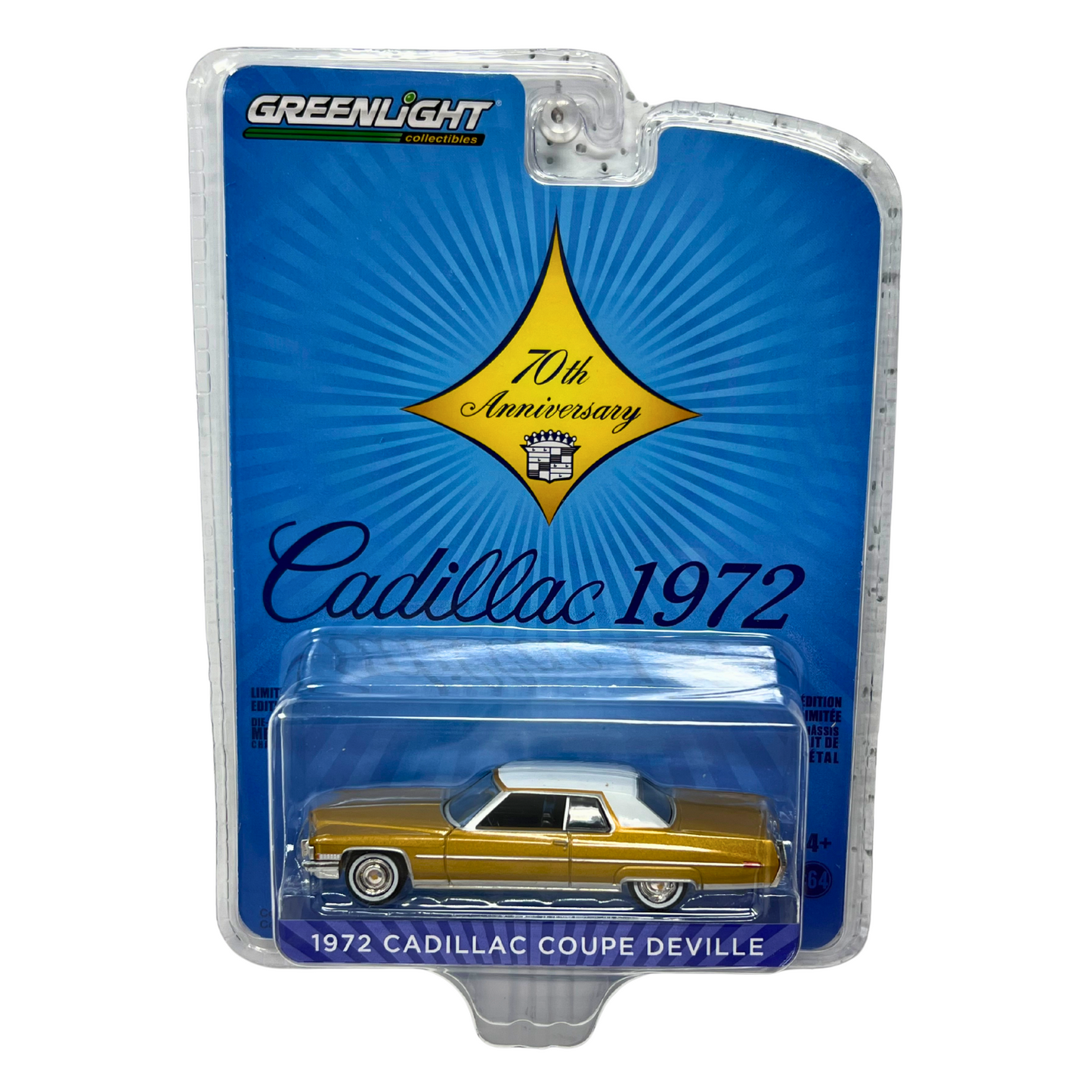 Greenlight Cadillac 70th Anniversary 1972 Cadillac Coupe Deville 1:64 Diecast