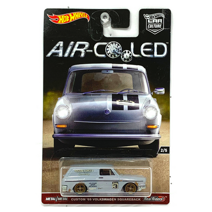 Hot Wheels Air-Cooled Custom '69 Volkswagen Squareback Real Riders 1:64 Diecast