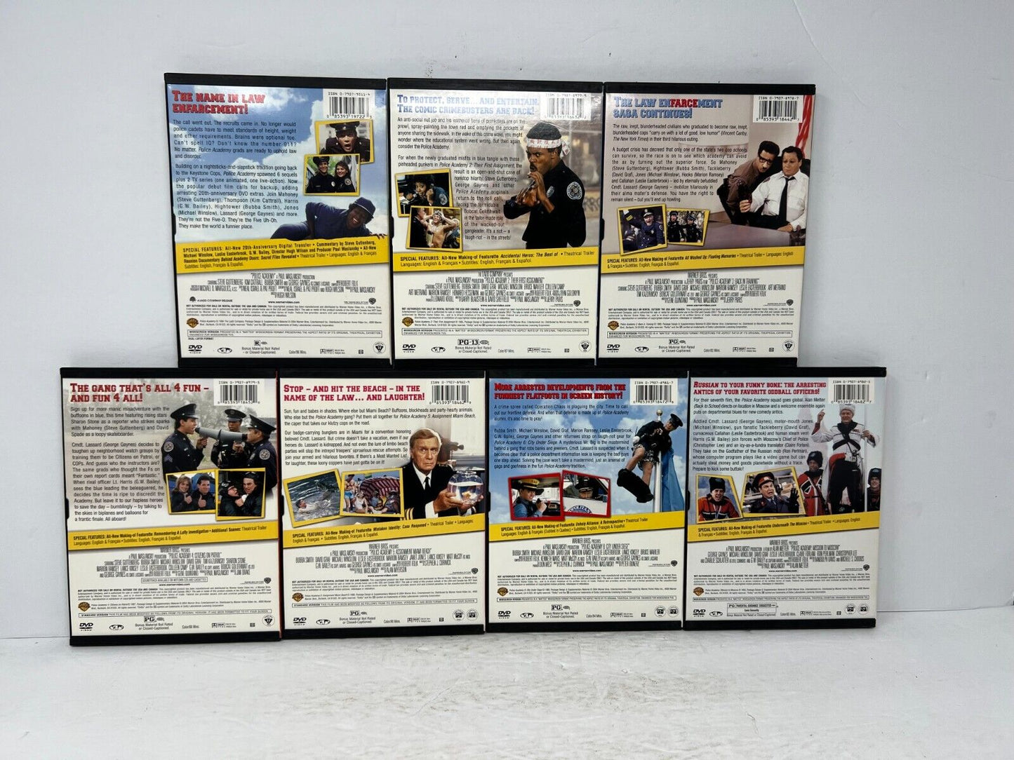 Police Academy Complete Collection 1-7 (DVD) Comedy Good Condition!!!