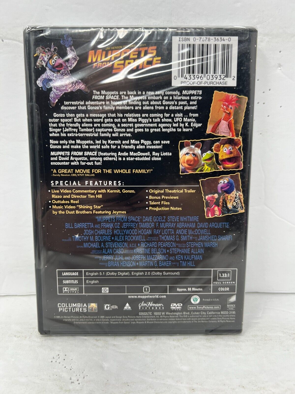 Muppets from Space (DVD) Family New and Sealed!!!