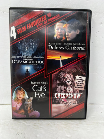 King of Horror: 4 Film Favorites (DVD) Horror  Stephen King Good Condition!!!