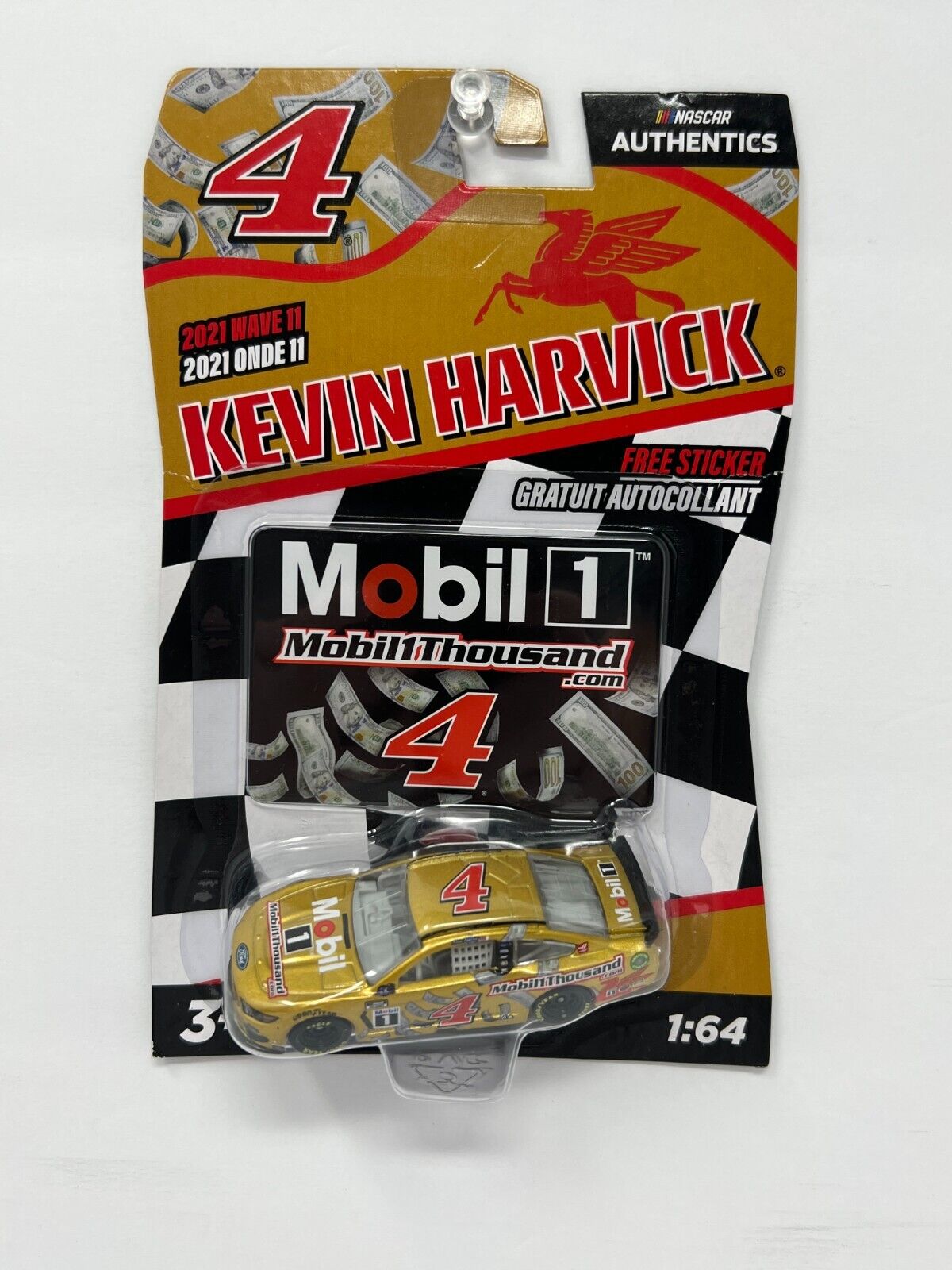 Lionel Racing Nascar Authentics #4 Kevin Harvick Mobil 1 1:64 Diecast