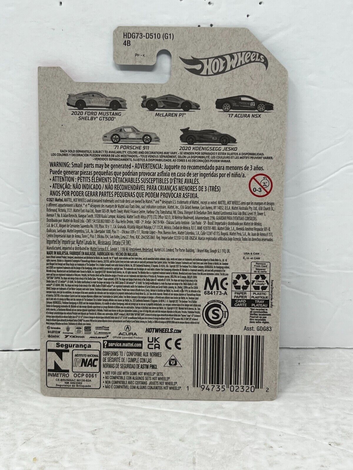 Hot Wheels Exotics 2020 Koenigsegg Jesko European Car 1:64 Diecast