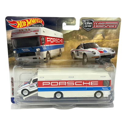 Hot Wheels Premium #61 Team Transport Porsche 959 1986 Euro Hauler 1:64 Diecast