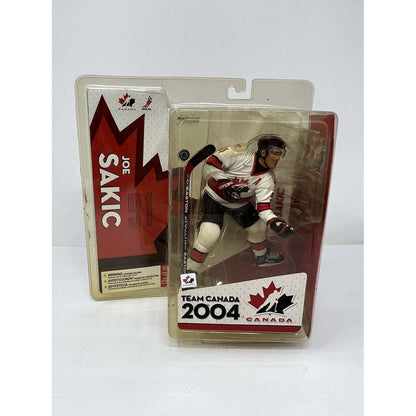 McFarlane NHL Joe Sakic White Jersey Team Canada 2004 Figure