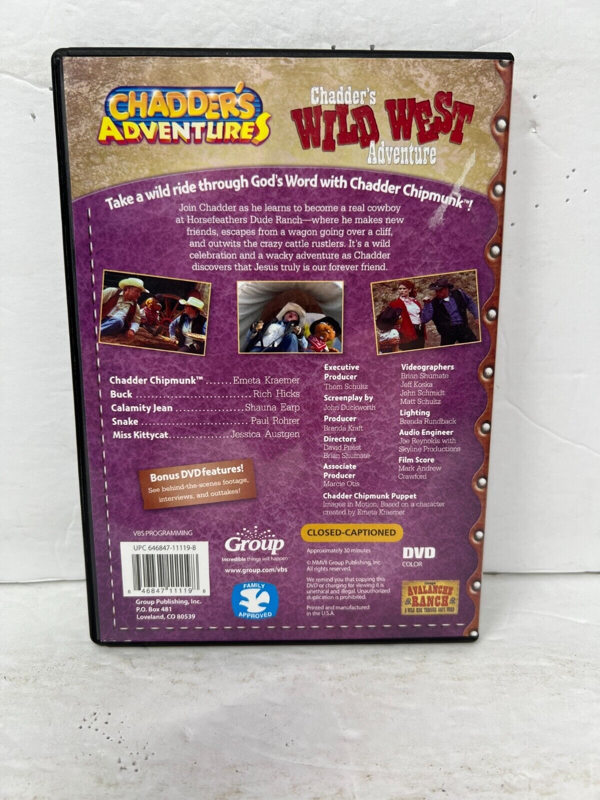 Chadder's Wild West Adventures (DVD) Family Good Condition!!!