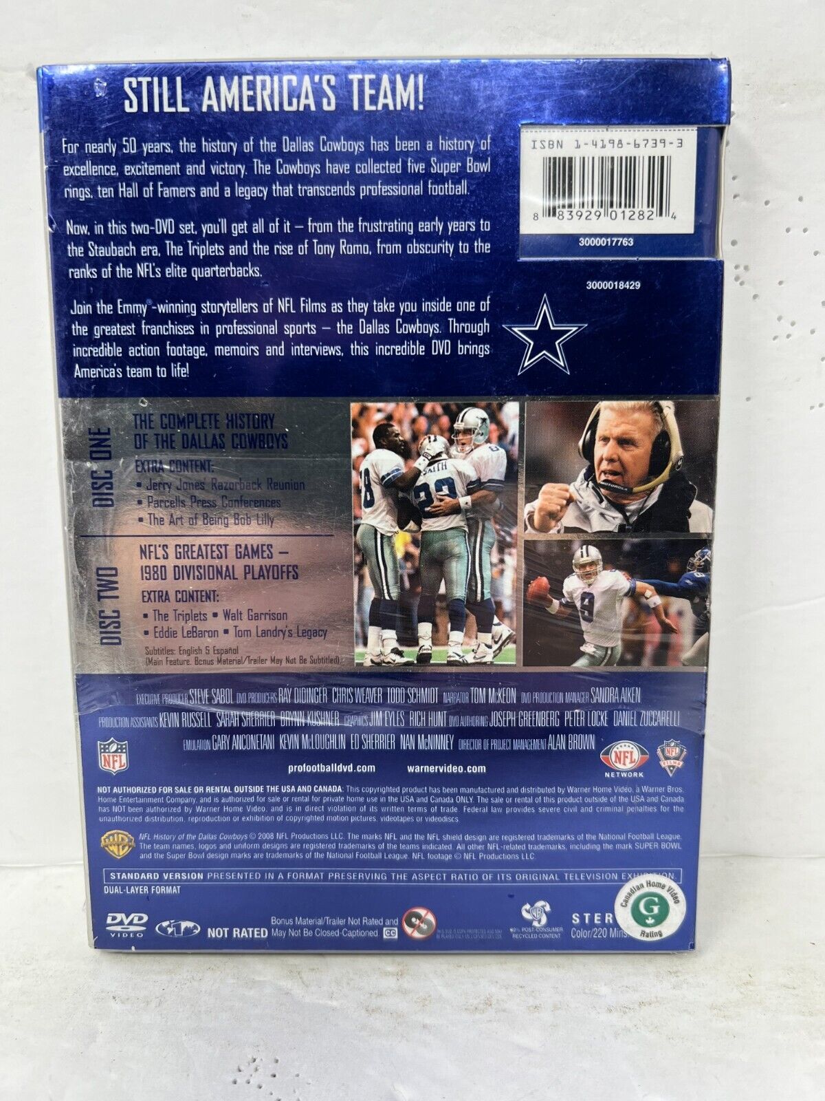 History Of The Dallas Cowboys (DVD) Sports NFL New and Sealed!!!