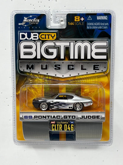 Jada Dub City Bigtime Muscle 1969 Pontiac GTO Judge 1:64 Diecast Silver