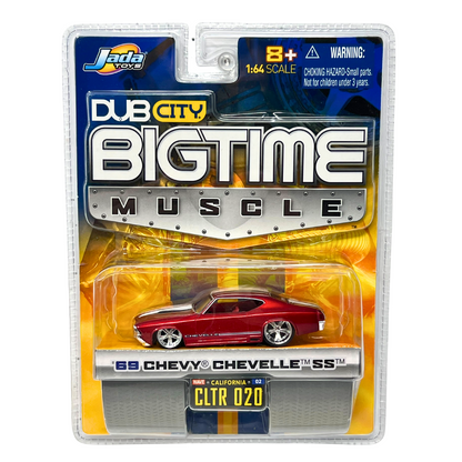 Jada Dub City Bigtime Muscle 1969 Chevy Chevelle SS 1:64 Diecast Red